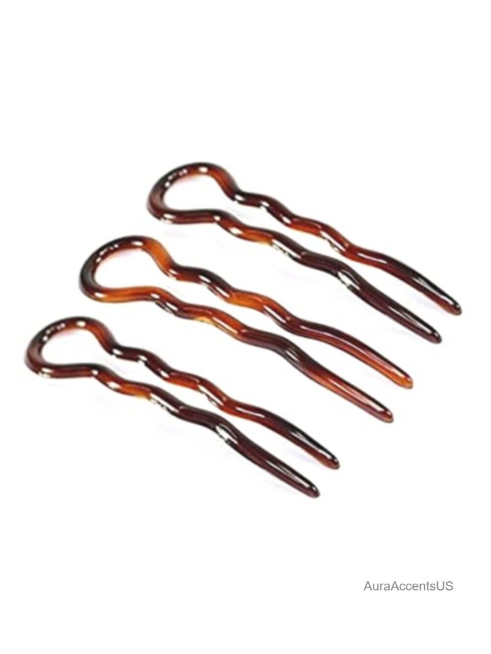 French Sleek Wavy Crink U Shaped Hair Pins Durable Hair Sticks